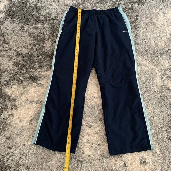 Reebok Dark and Light Navy Blue Track Long Pants Size XL - Picture 7 of 16